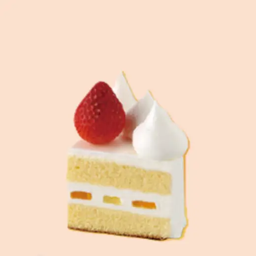 生ケーキ4号のカットイメージ